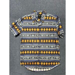 #A037 Disney Aladdin Our Universe Mens Medium Button Up Shirt Genie Magic Lamp